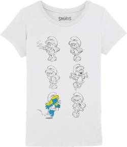 Les Schtroumpfs Mädchen Gismurfts012 T-Shirt, weiß, 12 Jahre von Les Schtroumpfs
