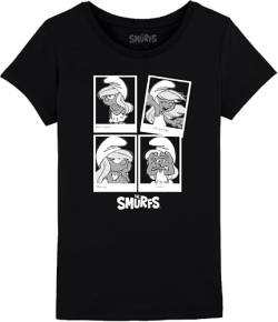 Les Schtroumpfs Mädchen Gismurfts014 T-Shirt, Schwarz, 6 Jahre von Les Schtroumpfs