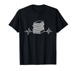 Herzschlag Lesen Buch Bücher Leser Bücher Leseratte T-Shirt von Leseratte Bücherfan Lesen Designs & Geschenke