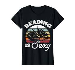 Reading Is Sexy Bücherwurm Bibliothek Buch Leseratte Sexy T-Shirt von Leseratte Bücherfan Lesen Designs & Geschenke