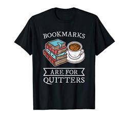 Bücherwurm Kaffee Geschenk Lustiges Lesen T-Shirt von Leseratte Hobby Bücher Lesen
