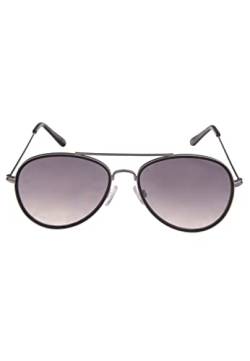 Leslii Sonnenbrille Damen Piloten-Brille Doppelsteg Designer-Brille Sunglasses Metall Schwarz Silber von Leslii