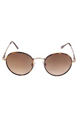 Leslii Sonnenbrille Damen braune Boho-Brille Muster Designer-Brillen Sunglasses Metall in Gold Braun von Leslii