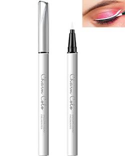 Weiß matter Flüssig-Eyeliner Wasserlinie Eyeliner Stift 24H langanhaltend pigmentiert Wasserfester, wischfester Eyeliner-Stift von Lestpola