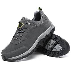 Letuwj Herren Wanderschuhe Sport und Freizeit Schuhe Rutschfest Dicke Unterseite Reise Outdoor, grau, 44 EU von Letuwj