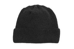 Leuchtfeuer Strickwaren Mütze BORKUM 303 Beanie Grobstrick Made in Germany (Schwarz) von Leuchtfeuer Strickwaren