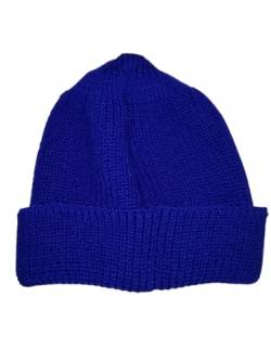 Leuchtfeuer Strickwaren Mütze BORKUM 303 Beanie Grobstrick Made in Germany (Ultramarine) von Leuchtfeuer Strickwaren