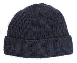 Leuchtfeuer Strickwaren Mütze WALFÄNGER 323 Beanie Grobstrick Made in Germany (Marine) von Leuchtfeuer Strickwaren