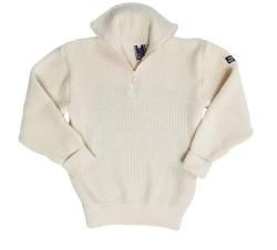 Leuchtfeuer Strickwaren Troyer Admiral weiß Pullover Made in Germany (44) von Leuchtfeuer Strickwaren