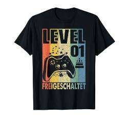 Level 1 jahr Geburtstagsshirt junge Gamer 2022 Geburtstag T-Shirt von Level Up Birthday Awesome Gamer Level Unlocked