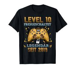 Level 10 Jahre Geburtstagsshirt junge Gamer 2013 Geburtstag T-Shirt von Level Up Birthday Awesome Gamer Level Unlocked