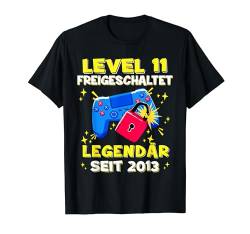 Level 11 Jahre Geburtstagsshirt junge Gamer 2013 Geburtstag T-Shirt von Level Up Birthday Awesome Gamer Level Unlocked