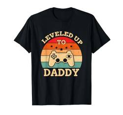 Level Up To Daddy Baby Ankündigung Videospiel-Controller T-Shirt von Level Up To Daddy Baby Announcement Gifts