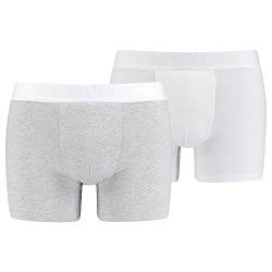 2er Pack Levis Premium Boxer Brief Boxershorts Herren Unterhose Pant Unterwäsche, Farbe:White, Bekleidungsgröße:XL von Levi's