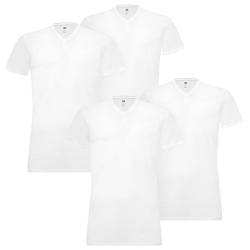 4 er Pack Levis 200SF V-Neck T-Shirt Men Herren Unterhemd V-Ausschnitt, Farbe:300 - White, Bekleidungsgröße:XL von Levi's