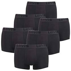 6er Pack Levis Men Premium Trunk Boxershorts Herren Unterhose Pant Unterwäsche, Farbe:Black, Bekleidungsgröße:M von Levi's