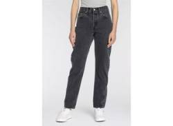 High-waist-Jeans LEVI'S "501 JEANS FOR WOMEN" Gr. 33, Länge 30, schwarz (radical relic) Damen Jeans High-Waist-Jeans von Levi's