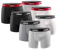 LEVIS Herren Boxershort Limited Style Edition 7er Pack - New Black-White - Größe S von Levi's