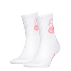 LEVIS Unisex Cherry Cut Short Sock, Marshmellow/pink, 43/46 von Levi's