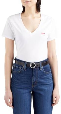 Levi's Damen 2-Pack V-Neck Tee T-Shirt, Caviar / White, XS von Levi's