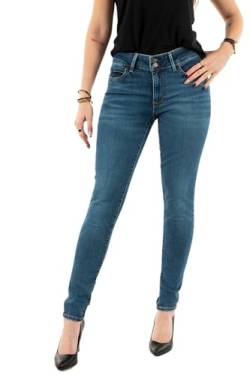 Levi's Damen 711 Double Button Jeans, Blue Wave Mid, 27W / 30L von Levi's