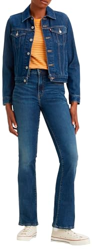 Levi's Damen 725™ High Rise Bootcut Jeans,Blue Wave Dark,27W / 32L von Levi's