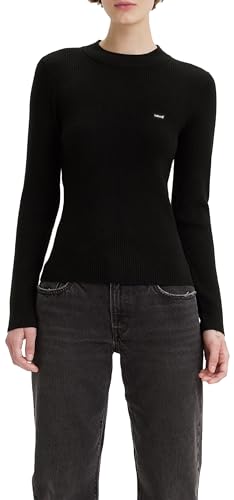 Levi's Damen Crew Rib Sweater Pullover Sweatshirt, Caviar, M von Levi's