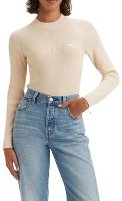 Levi's Damen Crew Rib Sweater Pullover Sweatshirt, Pearled Ivory, L von Levi's