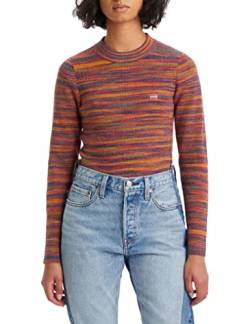 Levi's Damen Crew Rib Sweater Pullover Sweatshirt, Red Tonal Space Dye Ldh9862a26, XL von Levi's