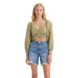 Levi's Damen Devin Bluse, Zelda Plaid Weeping Willow, Grün, L von Levi's