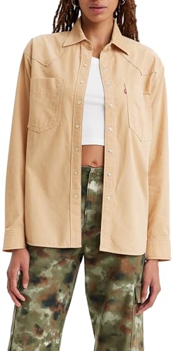 Levi's Damen Donovan Western Hemd, Pebble, XS von Levi's