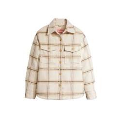 Levi's Damen Edie Packable Jacke Jacket, ETTA PLAID ALMOND BU, M von Levi's