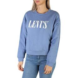 Levi's Damen Graphic Diana Crewneck Pullover Sweatshirt, Serif Logo Colony Blue, XS von Levi's