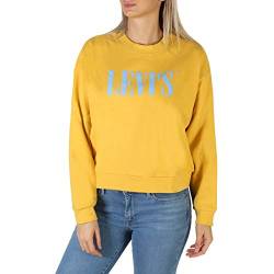 Levi's Damen Graphic Diana Crewneck Pullover Sweatshirt, Serif Logo Gold Cost, S von Levi's