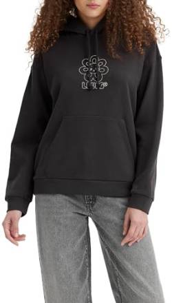 Levi's Damen Graphic Salinas Hoodie Kapuzenpullover, Alien Daisy Dark Phantom, M von Levi's