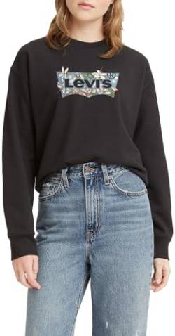 Levi's Damen Graphic Standard Crewneck Pullover Sweatshirt, BatwingDark Floral Fill Caviar, XS von Levi's