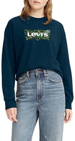 Levi's Damen Graphic Standard Crewneck Pullover Sweatshirt, Floral Logo Gibraltar Sea, XXS von Levi's
