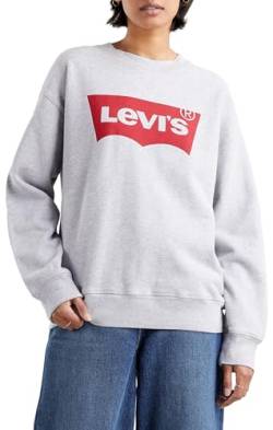Levi's Damen Graphic Standard Crewneck Pullover Sweatshirt, Grey Heather, M von Levi's