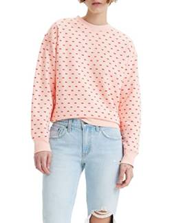 Levi's Damen Graphic Standard Crewneck Pullover Sweatshirt, Mini Batwing Pearl Blush, S von Levi's