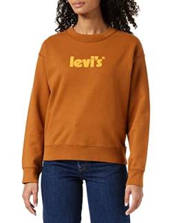 Levi's Damen Graphic Standard Crewneck Pullover Sweatshirt, Poster Logo Glazed Ginger, XS von Levi's
