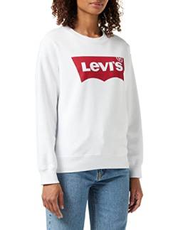 Levi's Damen Graphic Standard Crewneck Pullover Sweatshirt, White, S von Levi's