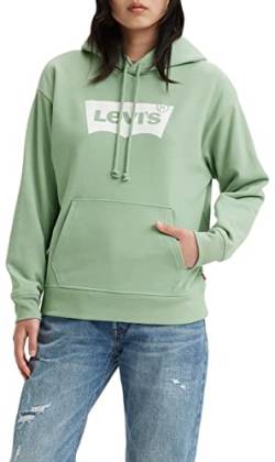 Levi's Damen Graphic Standard Hooded Sweatshirt Hoodie, Batwing Granite Green, XS von Levi's
