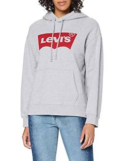 Levi's Damen Graphic Standard Hooded Sweatshirt Hoodie, Grey, L von Levi's