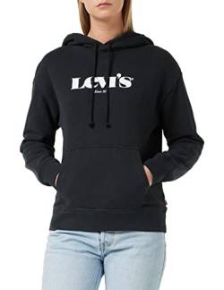 Levi's Damen Graphic Standard Hooded Sweatshirt Hoodie, New Logo II Caviar, XS von Levi's