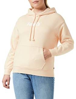 Levi's Damen Graphic Standard Hooded Sweatshirt Hoodie, Poster Logo Fleece Peach Puree, L von Levi's