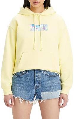 Levi's Damen Graphic Standard Hooded Sweatshirt Hoodie, Poster Logo Powdered Yellow, XS von Levi's