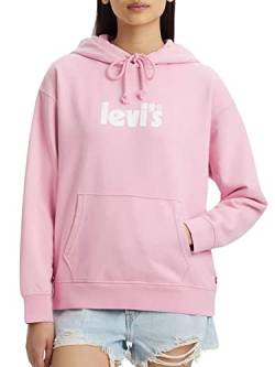 Levi's Damen Graphic Standard Hooded Sweatshirt Hoodie, Poster Logo Prism Pink, S von Levi's