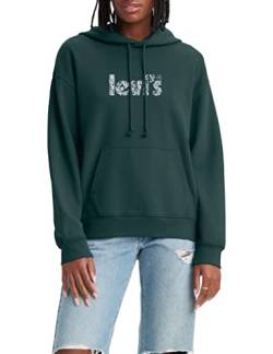 Levi's Damen Graphic Standard Hoodie, Poster Logo, Deep Sea Moss, XXS von Levi's