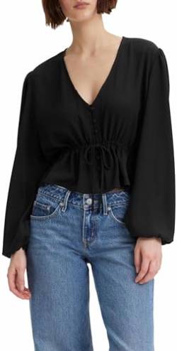 Levi's Damen Lisa Long-Sleeve Bluse, Caviar, XS von Levi's