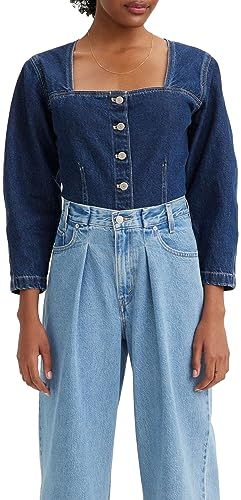 Levi's Damen Milo Denim Blouse Top, Do It 2, Blau, XS von Levi's